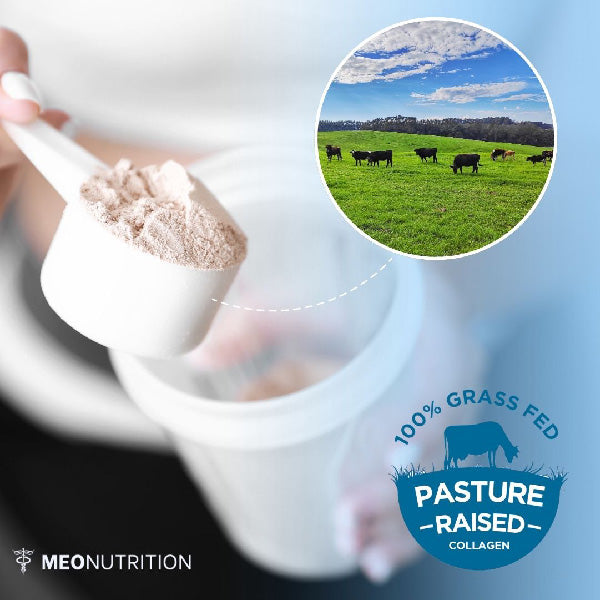 100% Grass fed and pasture-raised Meo Collagen Peptides powder