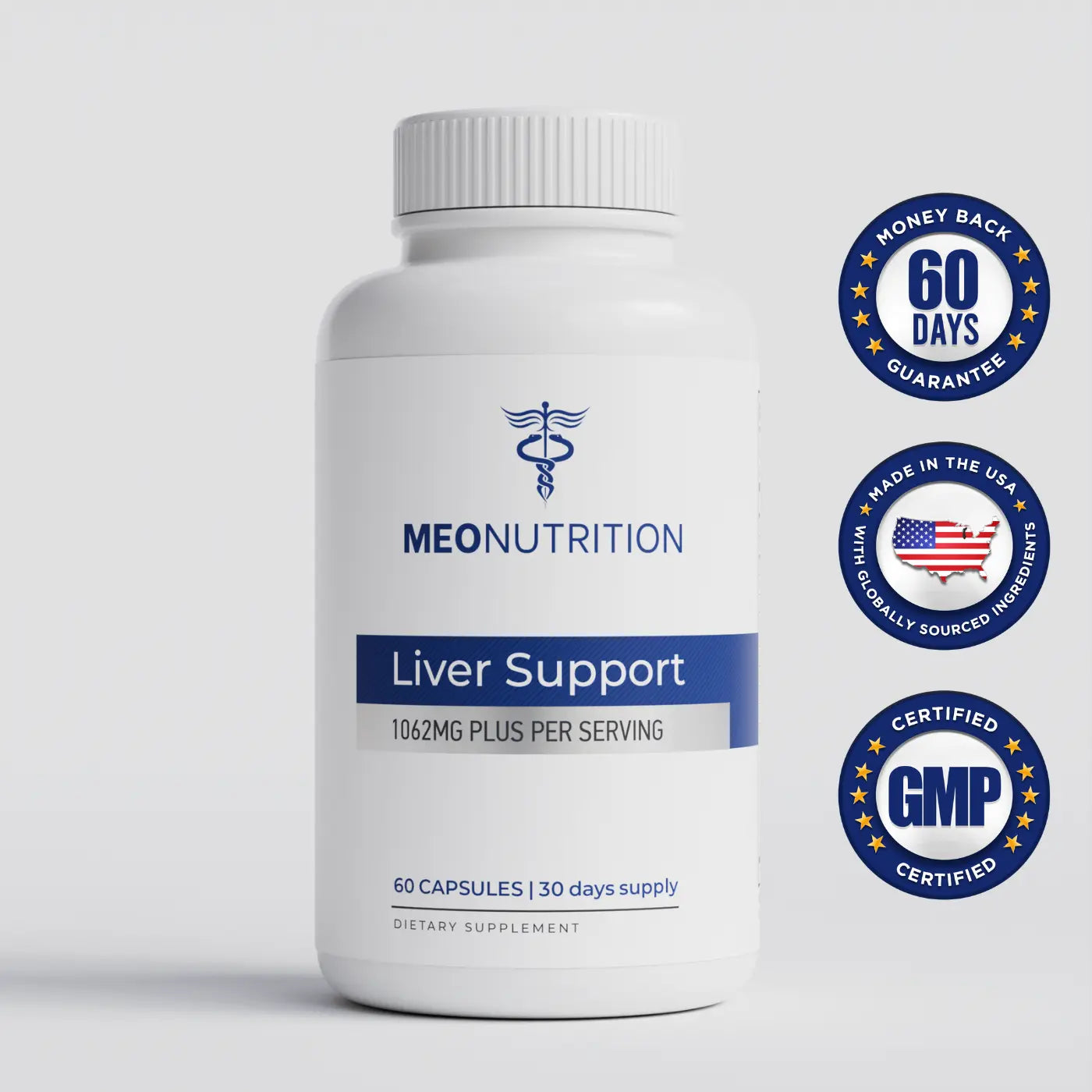 A Bottle of Liver Support Supplement