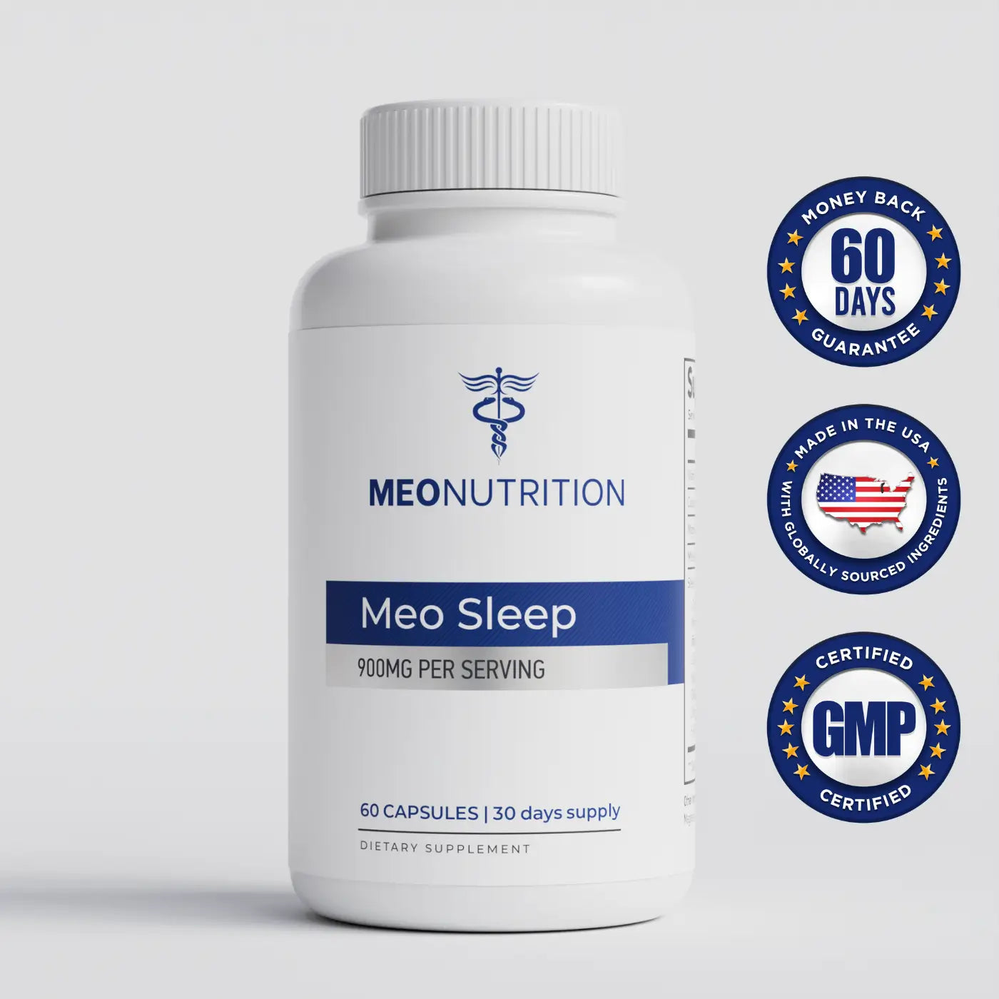 1 Bottle of Meo Sleep Supplement